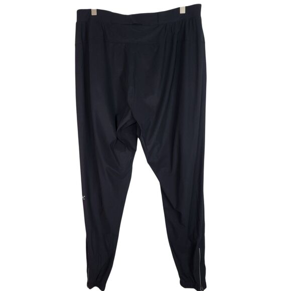 LULULEMON Pants Mens XL Black Surge Jogger Zipper Running Pockets Tapered - Picture 3 of 13